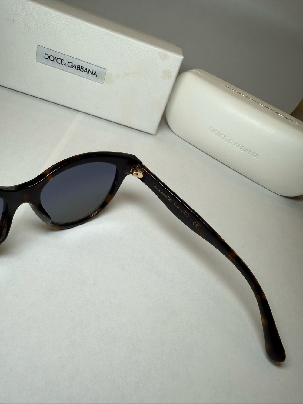 Dolce & Gabbana Multicolor Geometric Cat-Eye Sunglasses - Black Lenses - Picture 10 of 11